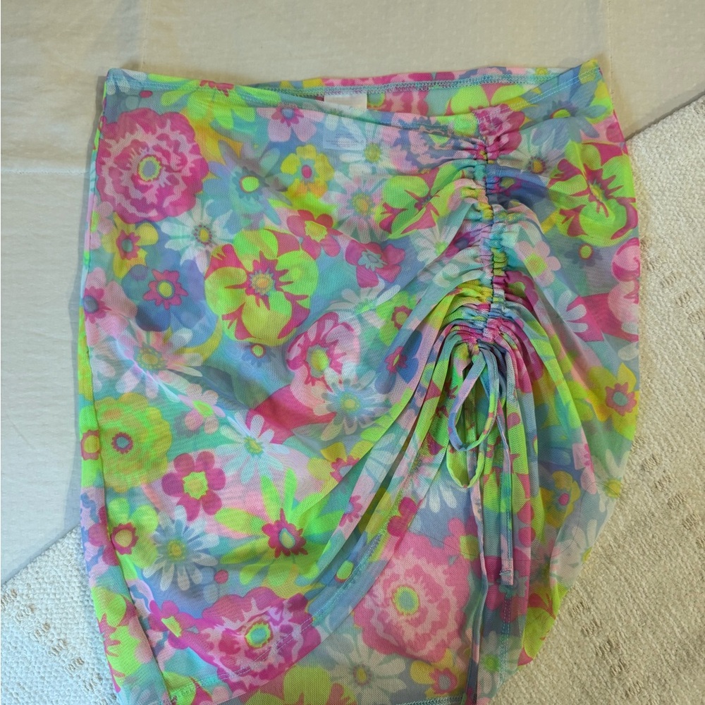 Floral Swim Cover-Up Skirt